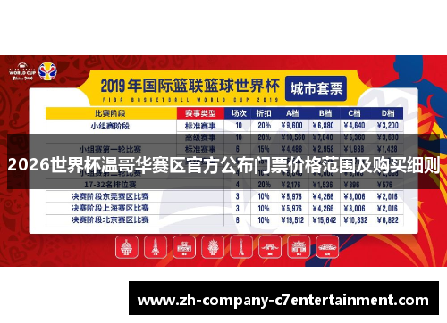 2026世界杯温哥华赛区官方公布门票价格范围及购买细则